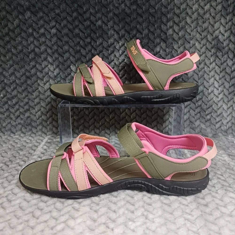 Teva Tirra Women's Strappy Sandals Burnt Olive Adjustable‎ Strap Comfort Size 5